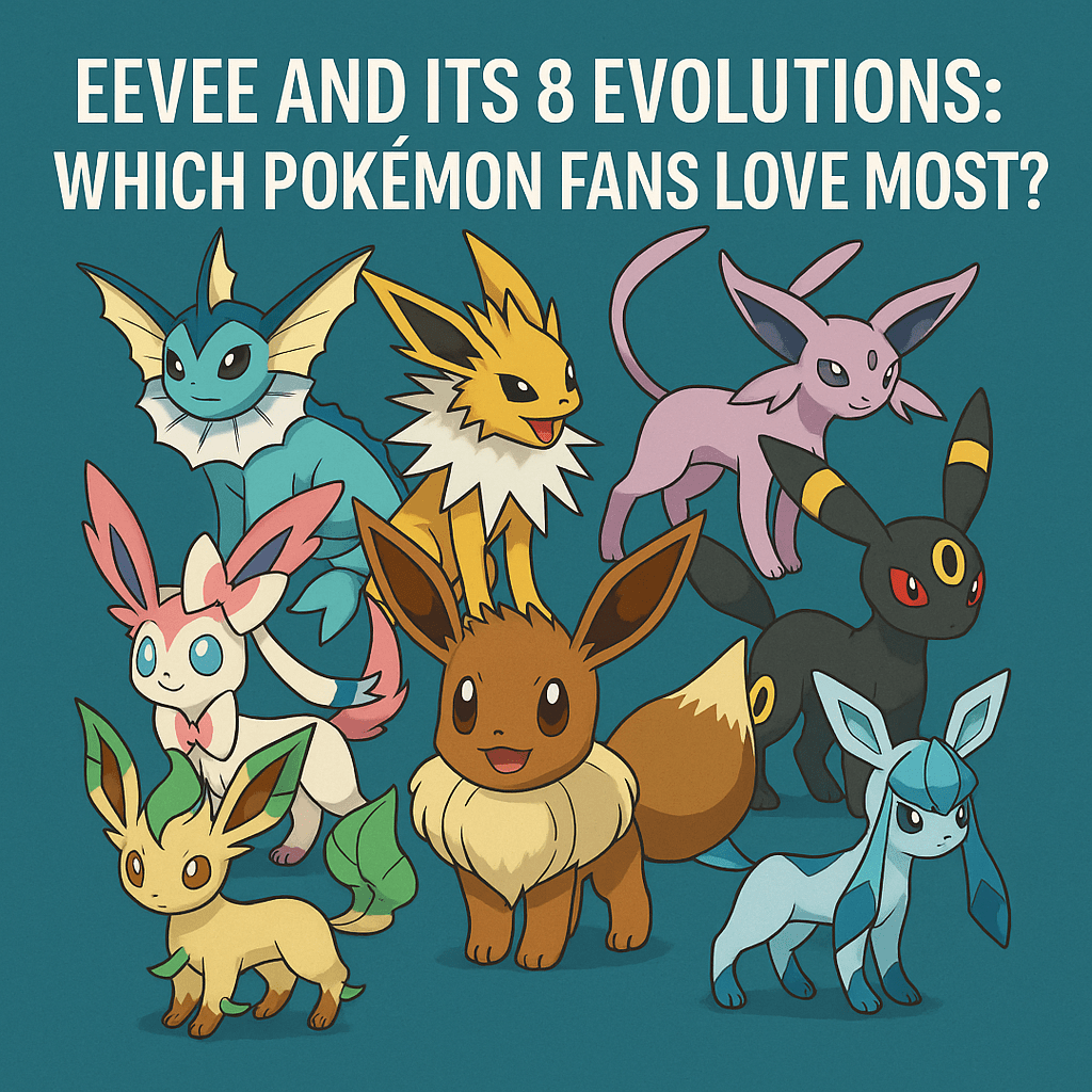 Eevee and Its 8 Evolutions: Which Pokémon Fans Love Most?