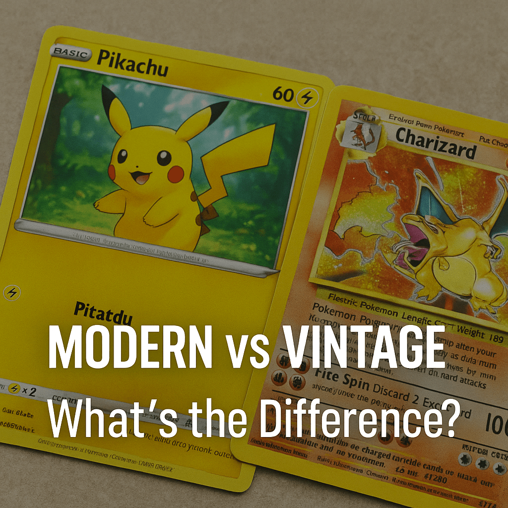 Modern vs Vintage Pokémon Cards Explained: What’s the Difference?