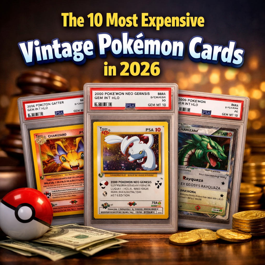 The 10 Most Expensive Vintage Pokémon Cards in 2026