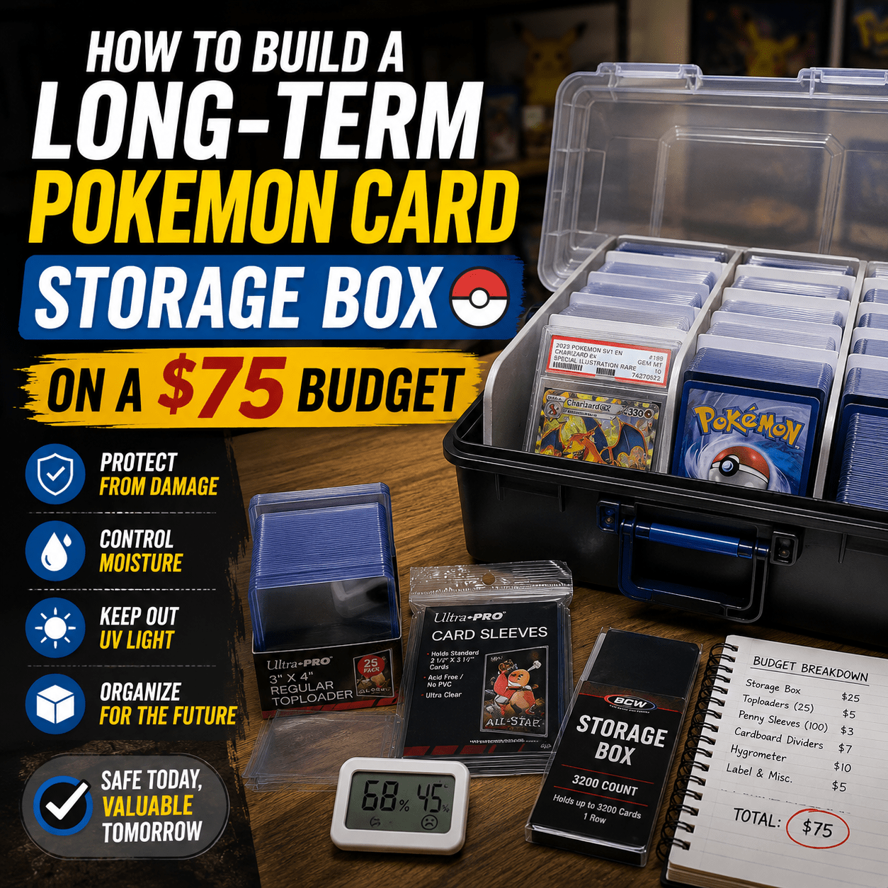 How to Build a Long-Term Pokemon Card Storage Box on a $75 Budget