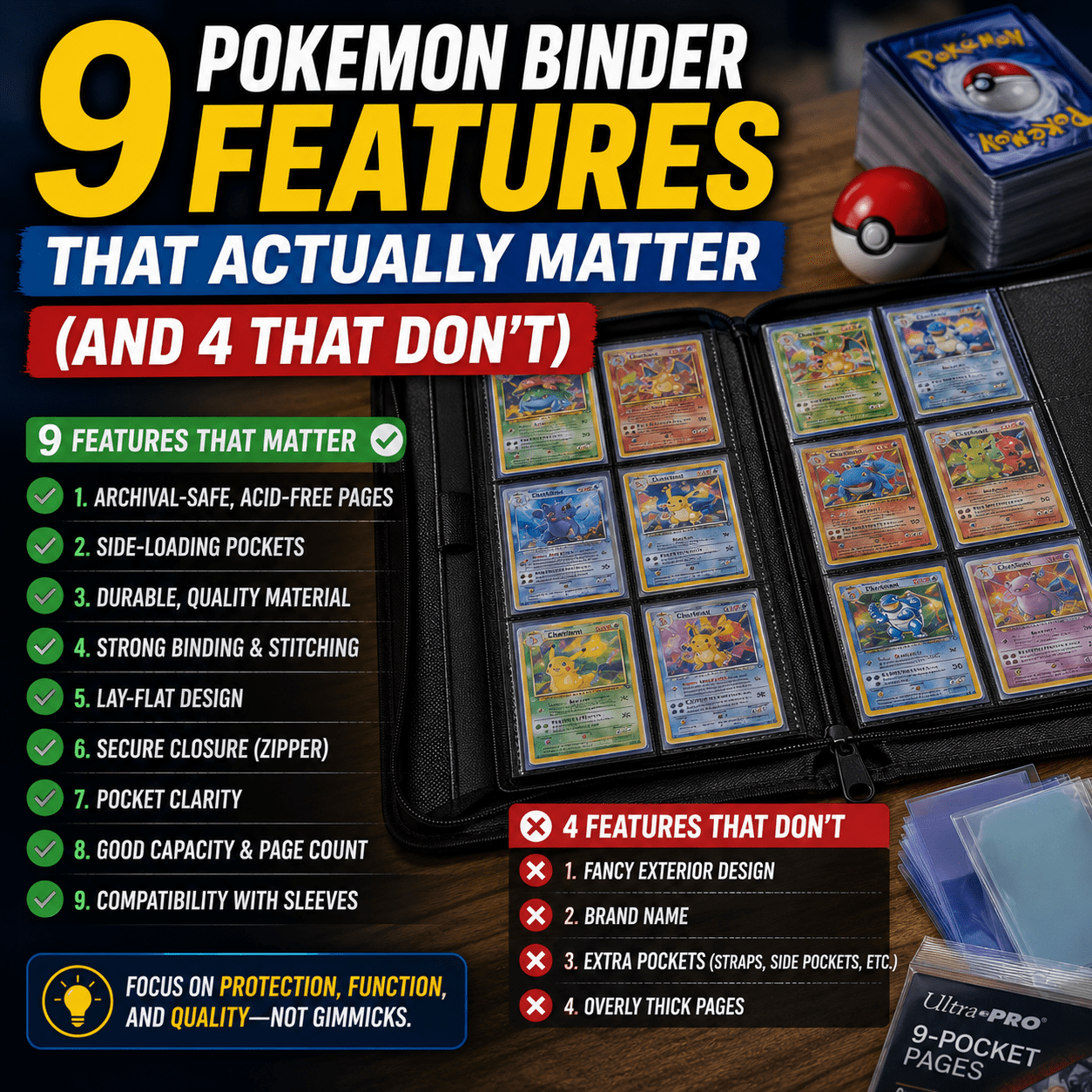 9 Pokemon Binder Features That Actually Matter (And 4 That Don't)