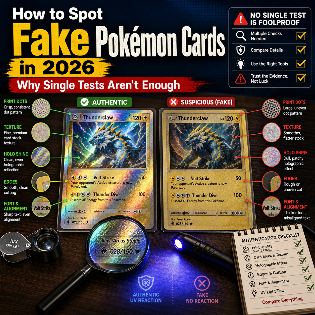 How to Spot Fake Pokémon Cards in 2026: Why Single Tests Aren't Enough