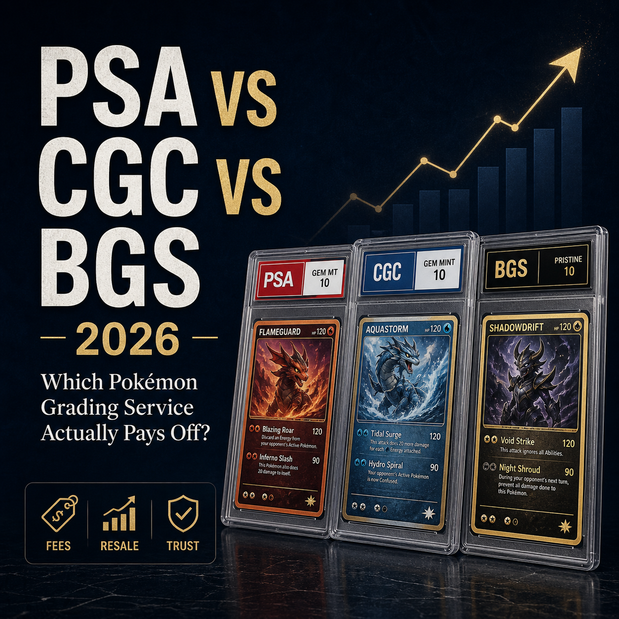 PSA vs CGC vs BGS 2026: Which Pokemon Grading Service Actually Pays Off