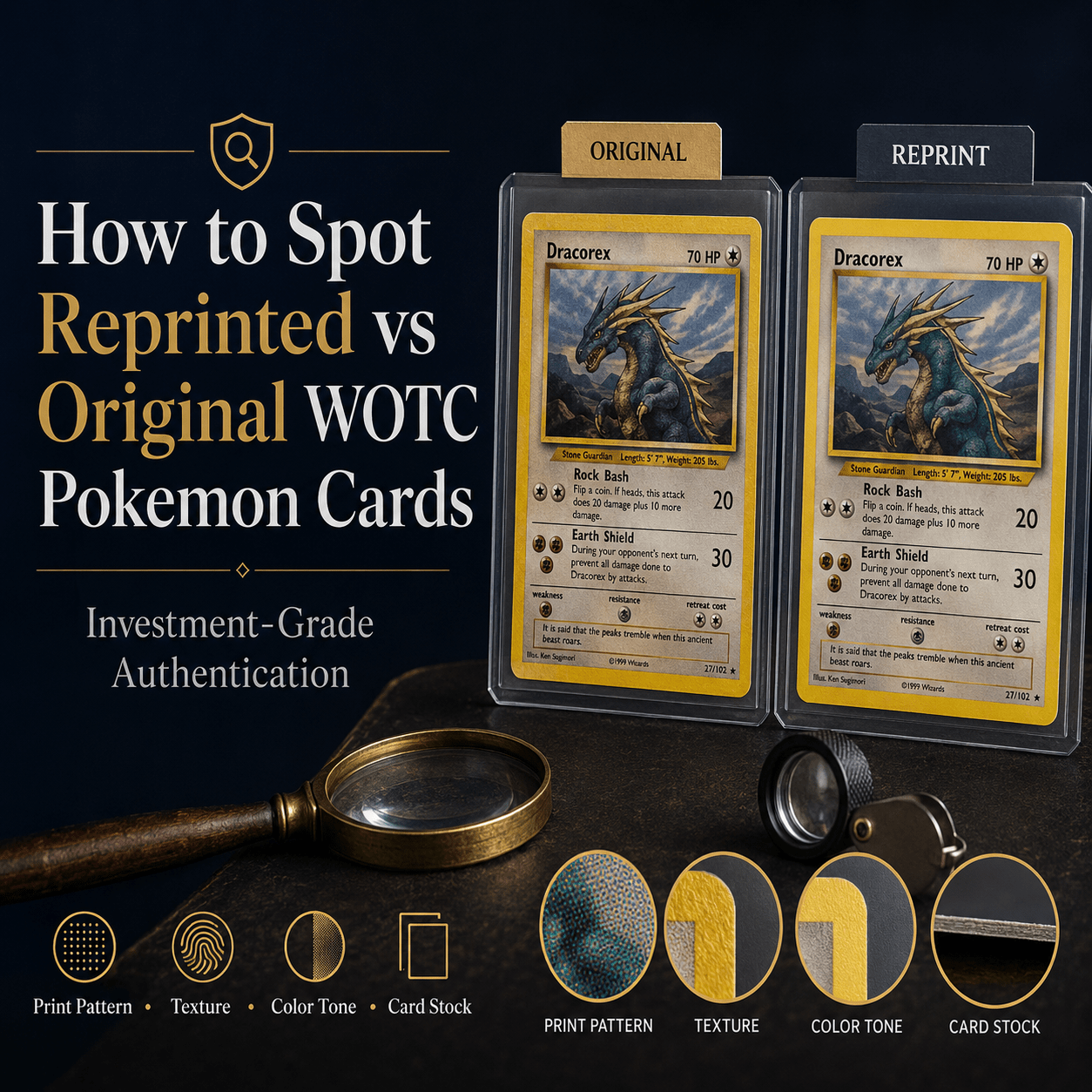 How to Spot Reprinted vs Original WOTC Pokemon Cards (Investment-Grade Authentication)