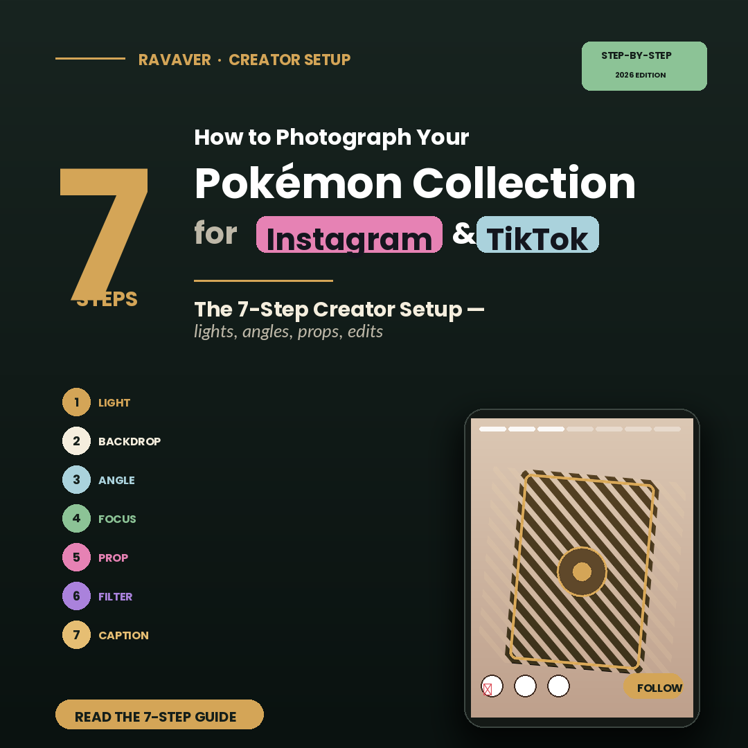 How to Photograph Your Pokemon Collection for Instagram and TikTok: The 7-Step Setup