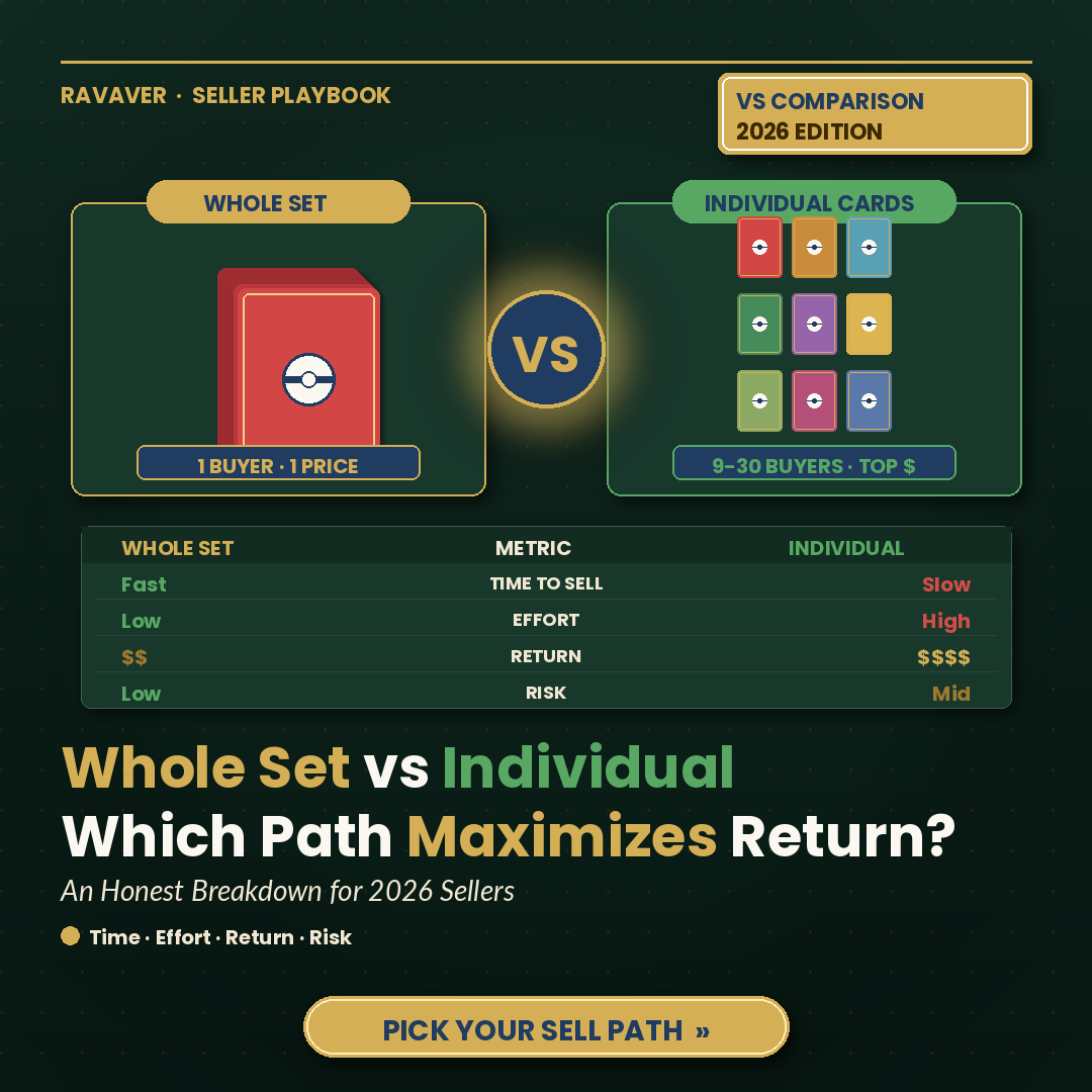 Sell the Whole Pokemon Set vs Individual Cards: Which Path Actually Maximizes Your Return in 2026?