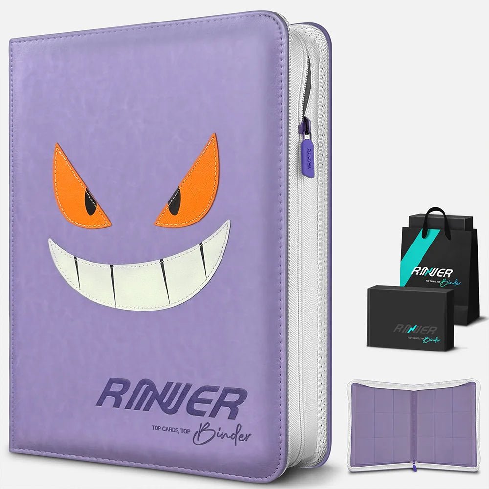 Gengar Face Pokemon Card Binder for Collectors | 360 Cards | Ravaver Gengar Face Pokemon Card Binder for Collectors | 360 Cards | Ravaver