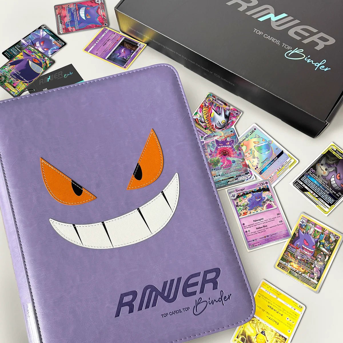 Gengar Face Pokemon Card Binder for Collectors | 360 Cards