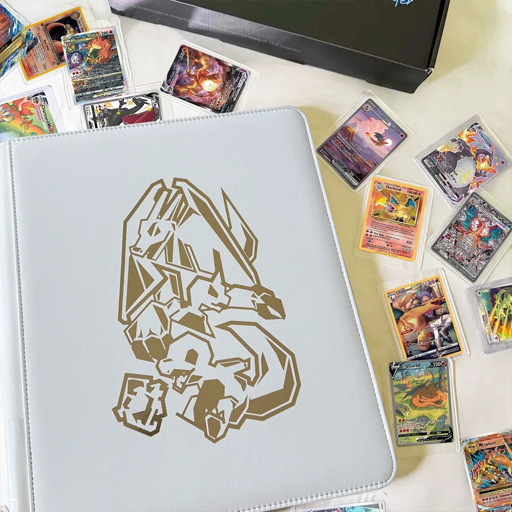 Premium Gold Foil Charizard Pokemon Toploader Binder | Ravaver Premium Gold Foil Charizard Pokemon Toploader Binder | Ravaver