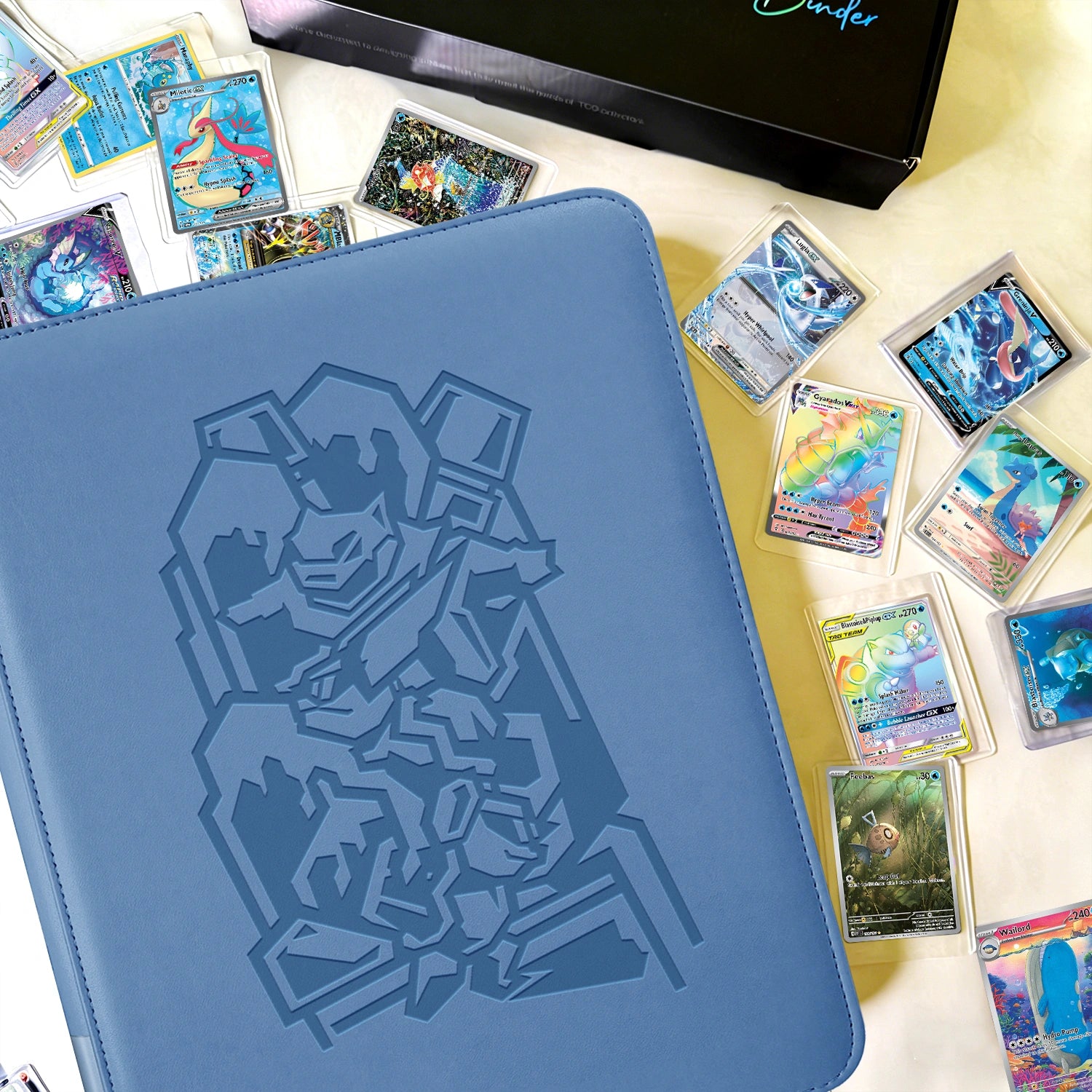 piplup card binder Blastoise Pokemon Toploader Binder for Collectors