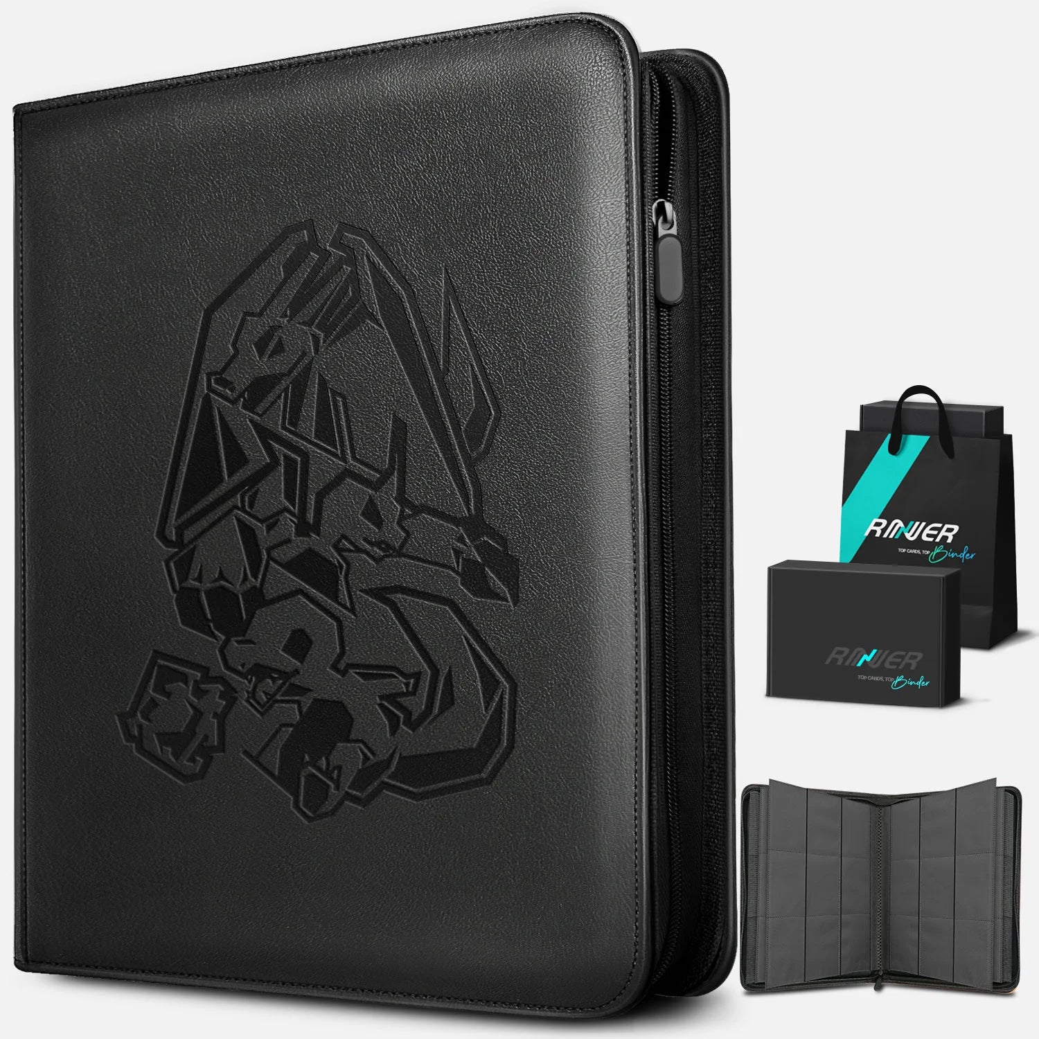 Charizard-Card-Binder-black